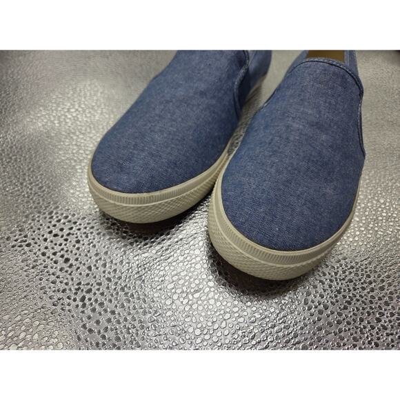Lauren Ralph Lauren Jinny Canvas Slip-On Sneakers Denim Blue 9B Shoes - Picture 3 of 11